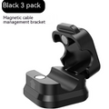 Magnetic Cable Organizer Clips - Cord Holder for Desk & Nightstand (3 & 6 Pack)