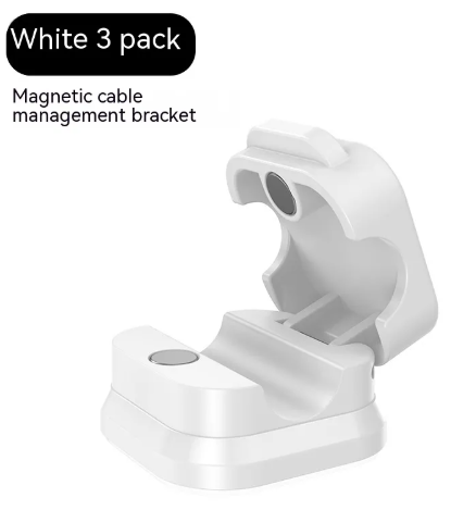 Magnetic Cable Organizer Clips - Cord Holder for Desk & Nightstand (3 & 6 Pack)
