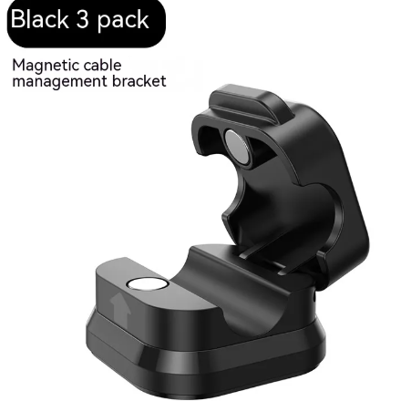 Magnetic Cable Organizer Clips - Cord Holder for Desk & Nightstand (3 & 6 Pack)